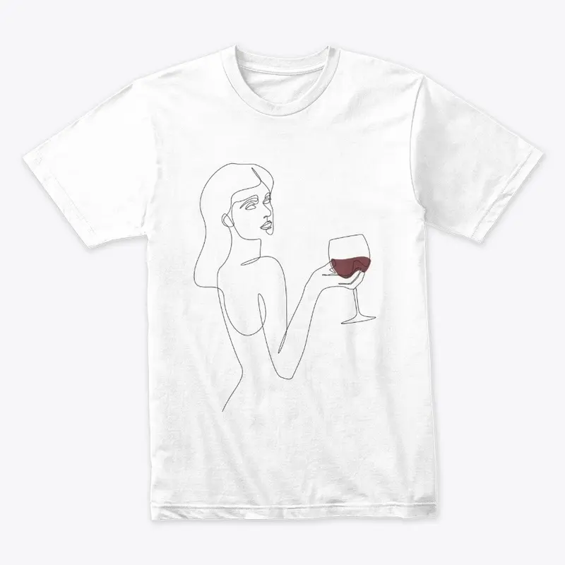 A woman and her red wine